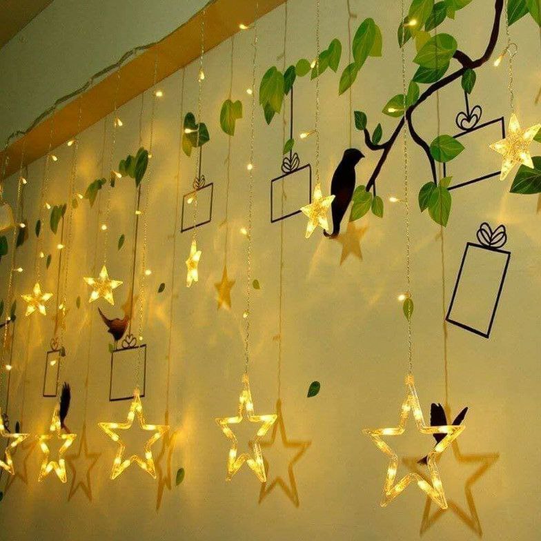 10 Star Curtain Lights
