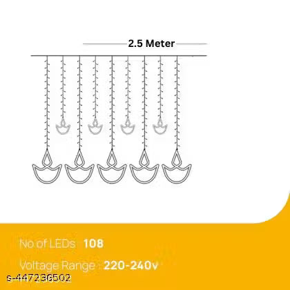 Warm White Diya Diwali Lights